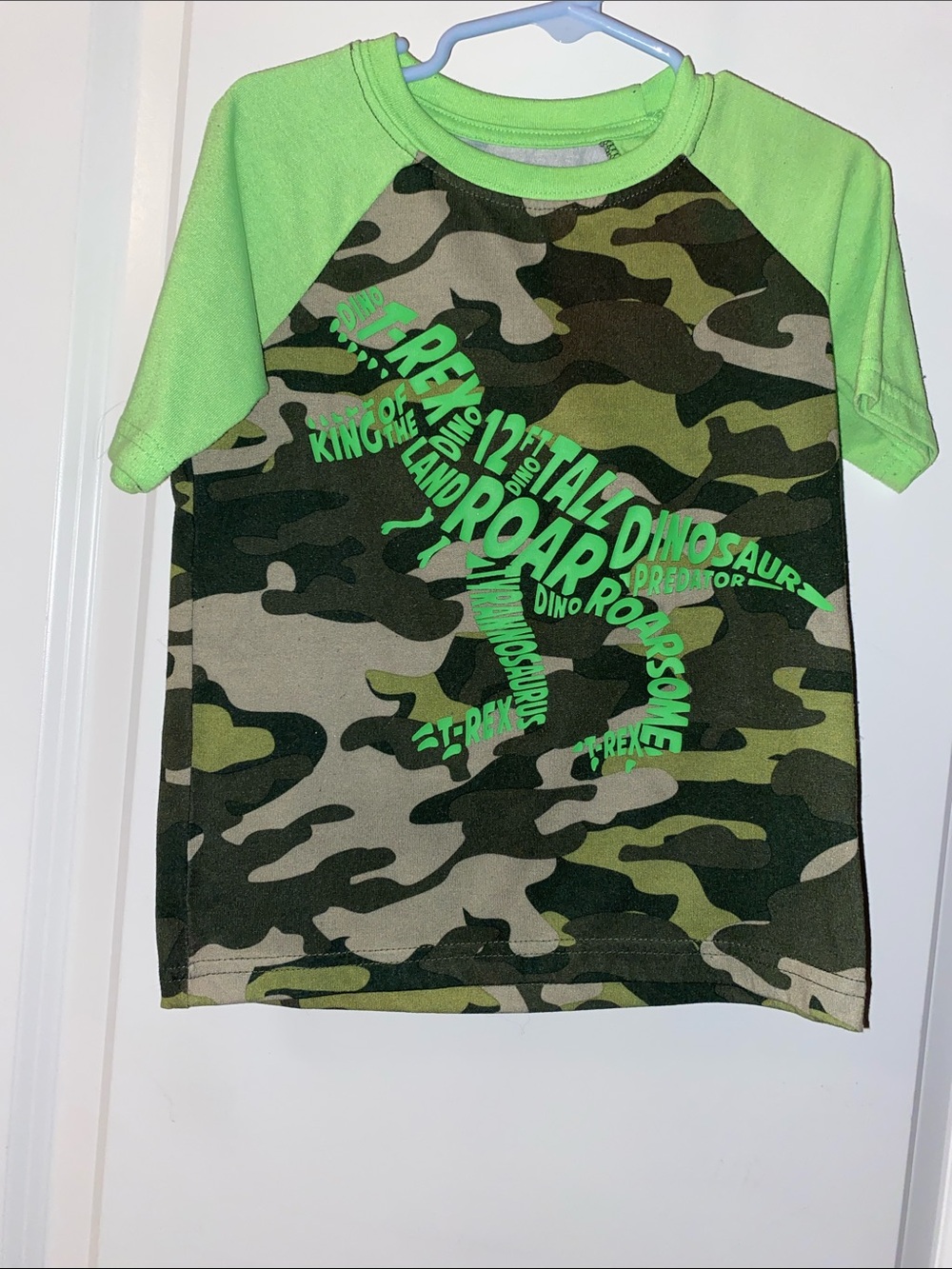 Boys Pajama Glow in the Dark Dinosaur Shirt